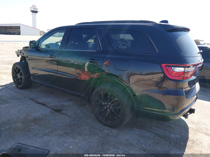 Vin: 1c4rdjdg9kc576289, lot: 46794408, dodge durango gt plus awd 20193