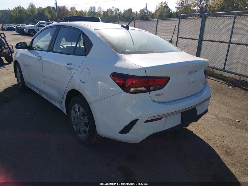 Vin: 3kpa24ad4pe627566, lot: 46794474, kia rio lx 20233