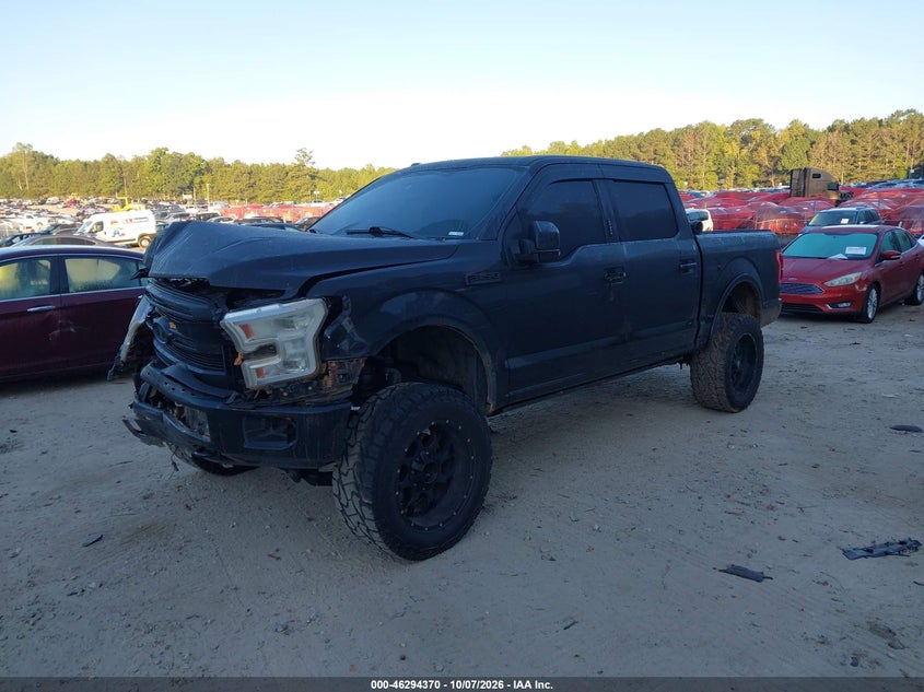 Vin: 1ftew1efxfke59833, lot: 46794533, ford f-150 lariat 20152