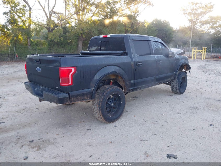 Vin: 1ftew1efxfke59833, lot: 46794533, ford f-150 lariat 20154