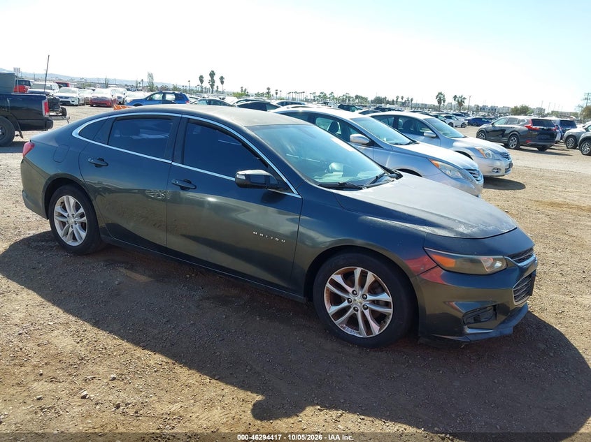 Vin: 1g1ze5st6gf269696, lot: 46794580, chevrolet malibu 1lt 20161