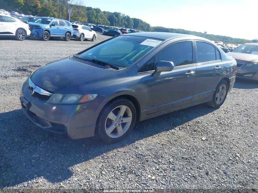 2009 Honda Civic Lx-S, Left Rear, IAAI, VIN 2HGFA166X9H325614 — photo 2
