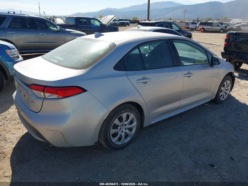 Vin: 5yfepmae3np289245, lot: 46794635, toyota corolla le 20224