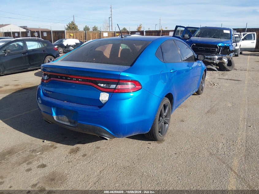 Vin: 1c3cdfbb9gd516156, lot: 46794652, dodge dart sxt 20164