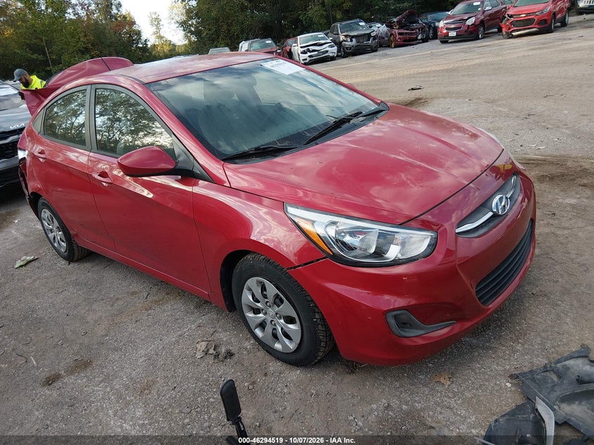 Vin: kmhct4ae4hu251562, lot: 46794682, hyundai accent se 20171