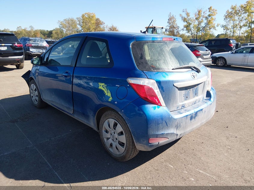 Vin: jtdjtud30cd514063, lot: 46794698, toyota yaris le 20123