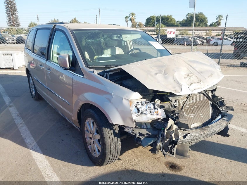 Vin: 2c4rc1bg5dr540938, lot: 46794722, chrysler town & country touring 20131