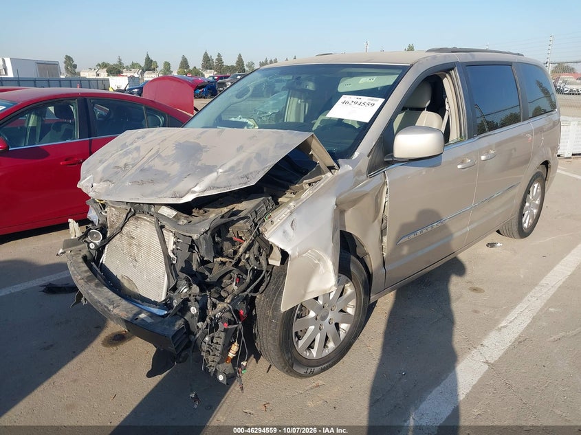 Vin: 2c4rc1bg5dr540938, lot: 46794722, chrysler town & country touring 20132