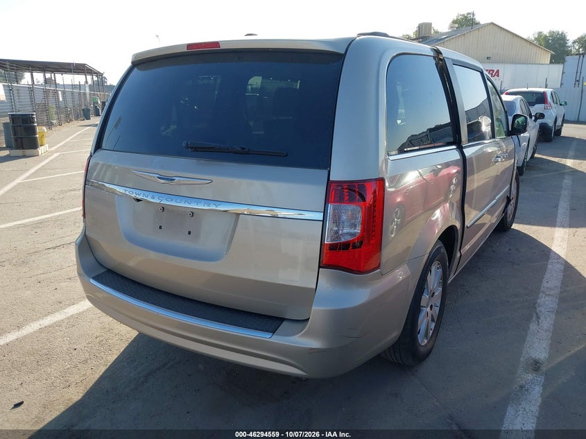 Vin: 2c4rc1bg5dr540938, lot: 46794722, chrysler town & country touring 20134