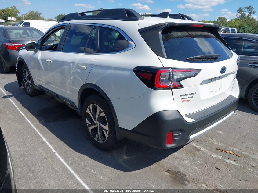 Vin: 4s4btanc0l3187635, lot: 46794730, subaru outback limited 20203