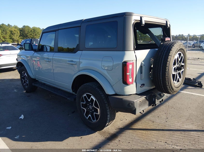 Vin: 1fmde8bh1rlb21146, lot: 46794790, ford bronco outer banks 20243