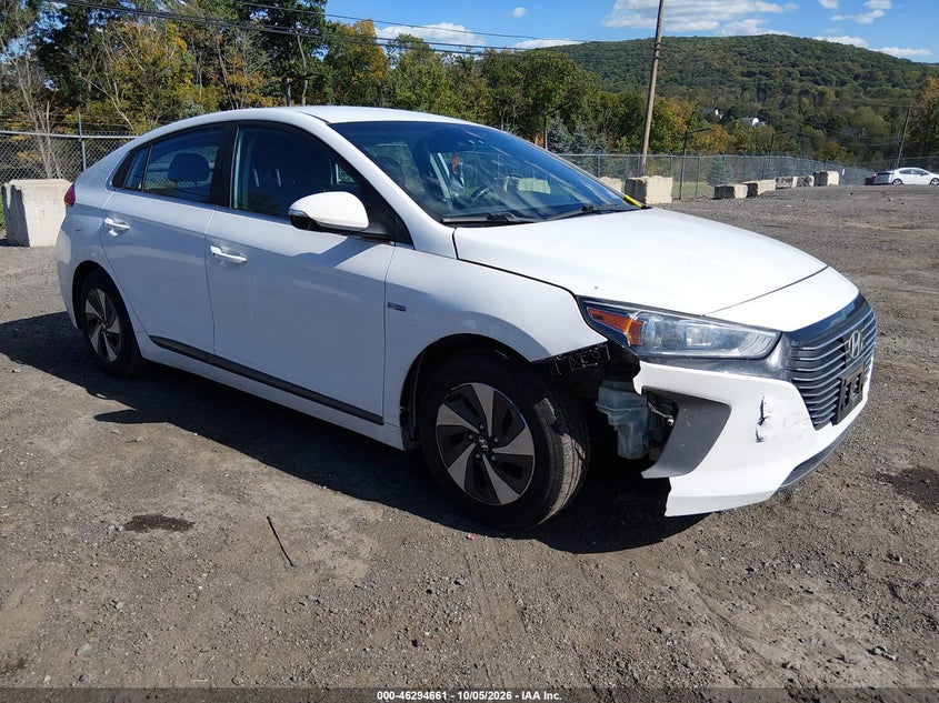 Vin: kmhc75lc7ku140405, lot: 46794824, hyundai ioniq hybrid sel 20191