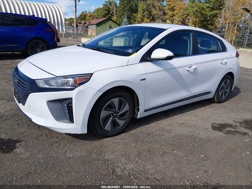 Vin: kmhc75lc7ku140405, lot: 46794824, hyundai ioniq hybrid sel 20192