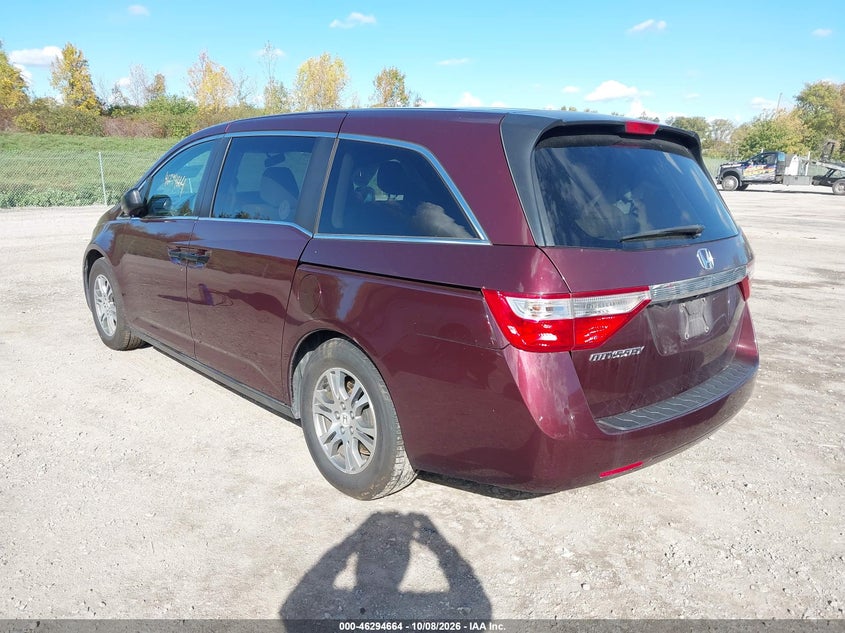 Vin: 5fnrl5h25db070831, lot: 46794827, honda odyssey lx 20133