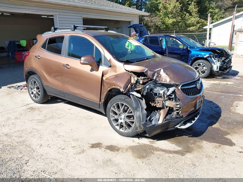 Vin: kl4cj2sb6hb005055, lot: 46794833, buick encore sport touring 20171