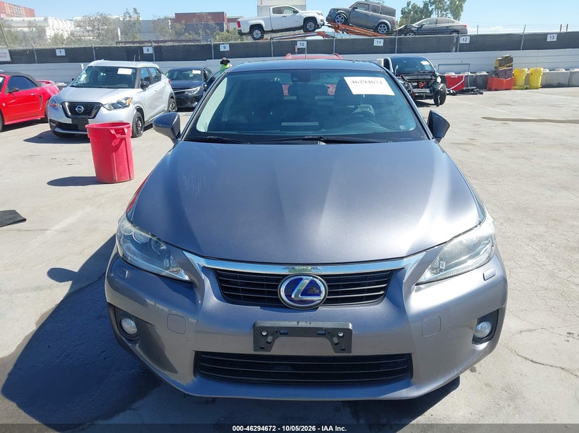 LEXUS CT 200H 2012 VIN JTHKD5BH4C2079709