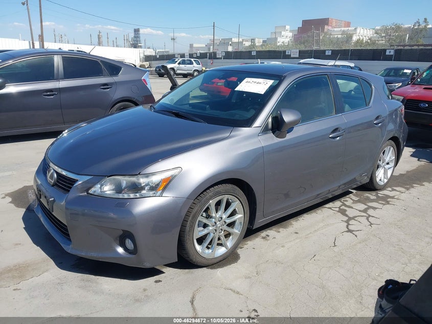 Vin: jthkd5bh4c2079709, lot: 46794835, lexus ct 200h premium 20122