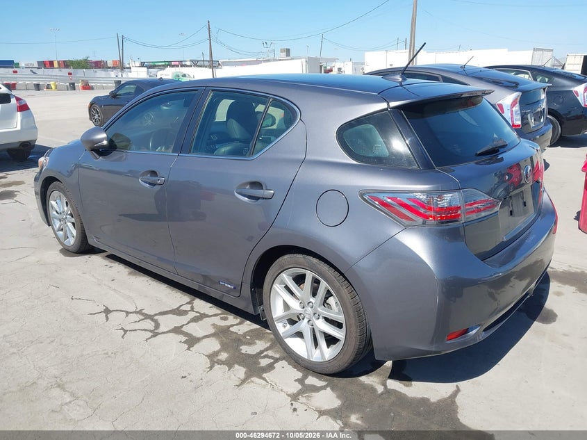 LEXUS CT 200H 2012 VIN JTHKD5BH4C2079709