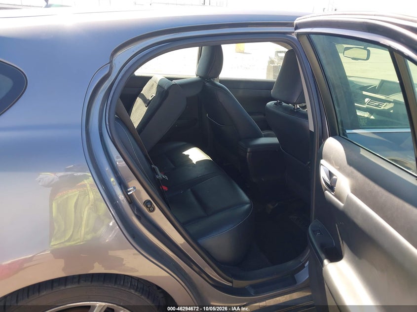 LEXUS CT 200H 2012 VIN JTHKD5BH4C2079709
