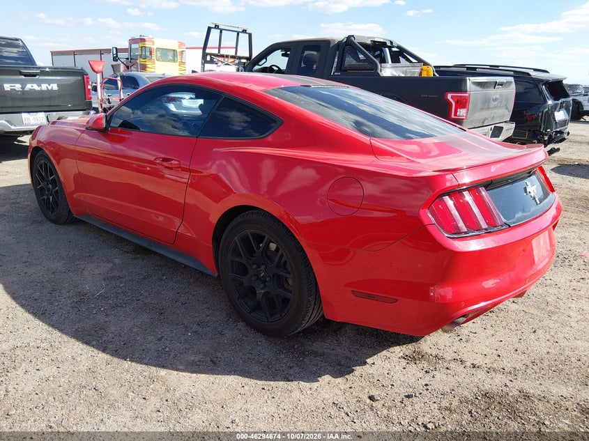 Vin: 1fa6p8am4g5256375, lot: 46794837, ford mustang v6 20163