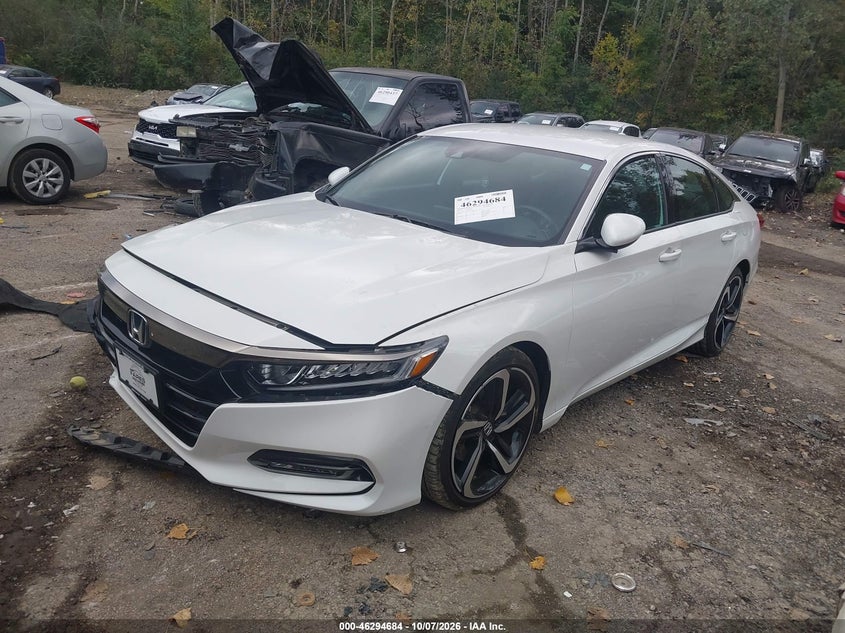 Vin: 1hgcv1f38ka009260, lot: 46794847, honda accord sport 20192