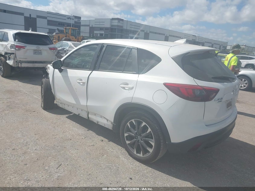 Vin: jm3ke4dy4g0867081, lot: 46794891, mazda cx-5 grand touring 20163
