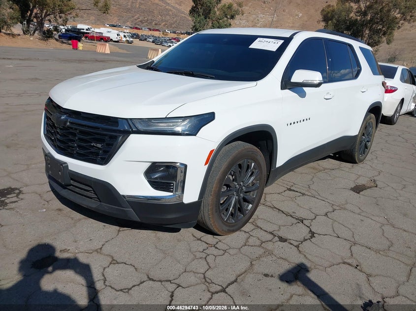 Vin: 1gnerjkw8pj335408, lot: 46794906, chevrolet traverse fwd rs 20232