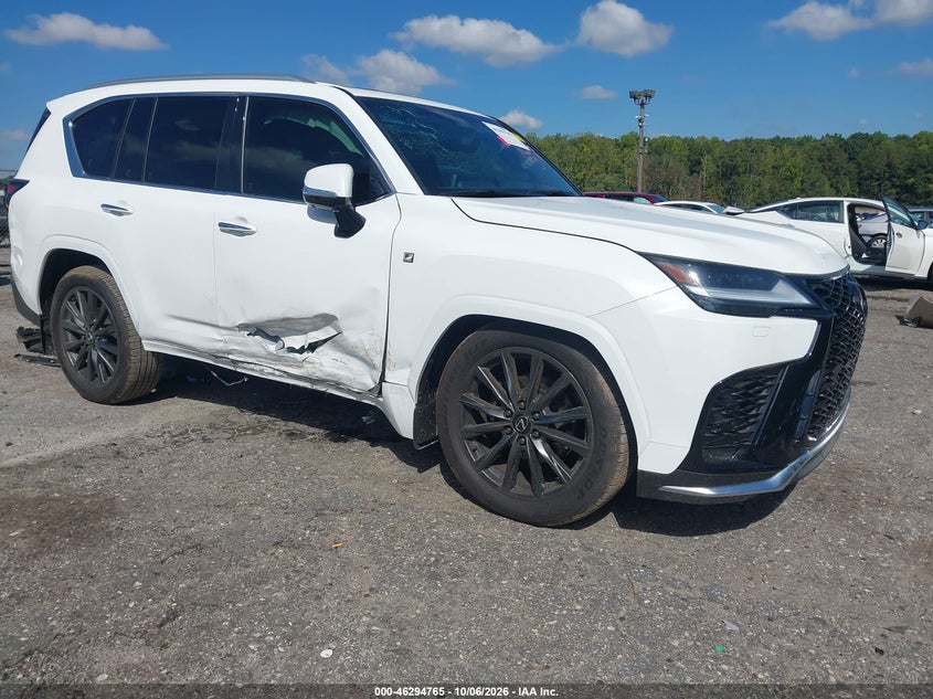 Vin: jtjmb7cx8s4085398, lot: 46794928, lexus lx 600 f sport 20251