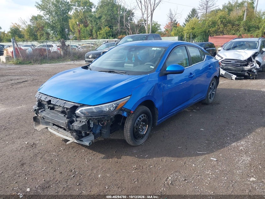 2024 Nissan Sentra Sv Xtronic Cvt, Front & Rear, IAAI, VIN 3N1AB8CVXRY221972 — photo 2