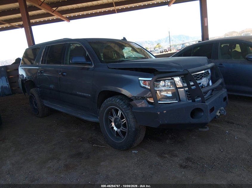 Vin: 1gnsk5ec0fr680982, lot: 46794950, chevrolet suburban 1500 commercial fleet 20151
