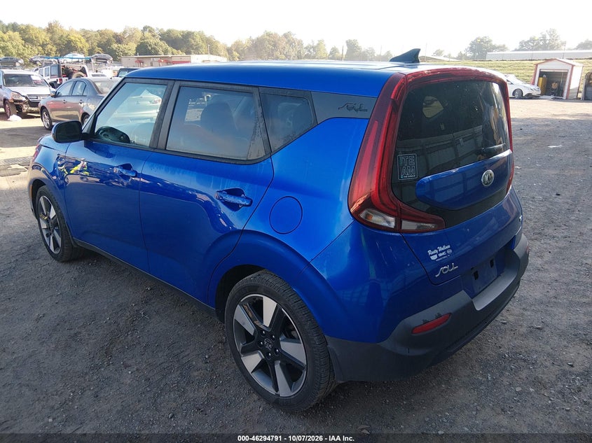 Vin: kndj33au4l7009312, lot: 46794953, kia soul ex 20203
