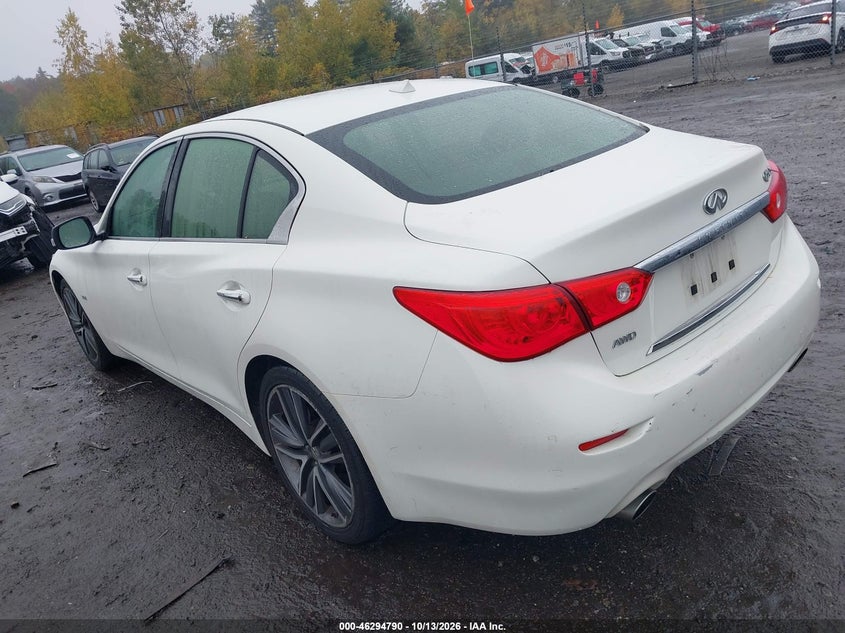 Vin: jn1ev7arxhm837021, lot: 46794954, infiniti q50 3.0t sport 20173