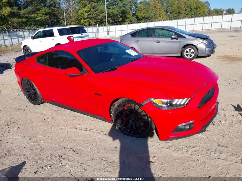 Vin: 1fa6p8cf2f5413222, lot: 46794967, ford mustang gt premium 20151