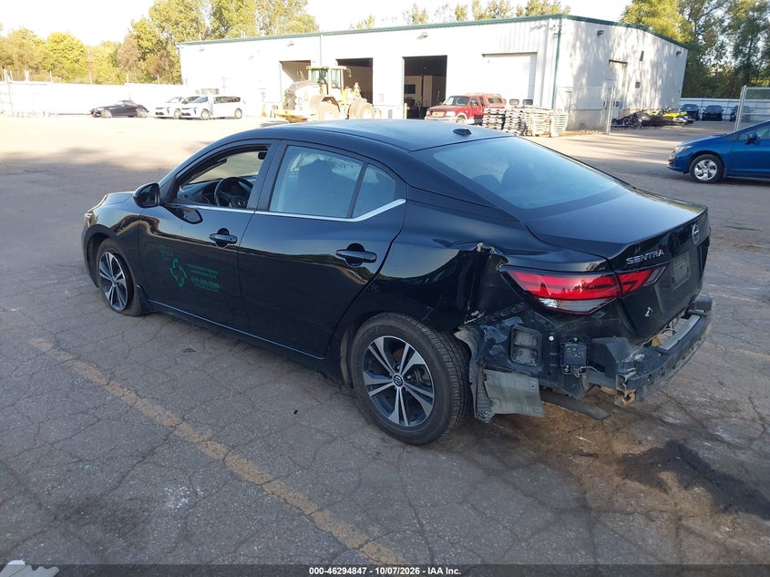 Vin: 3n1ab8cv4ny321334, lot: 46795010, nissan sentra sv xtronic cvt 20223