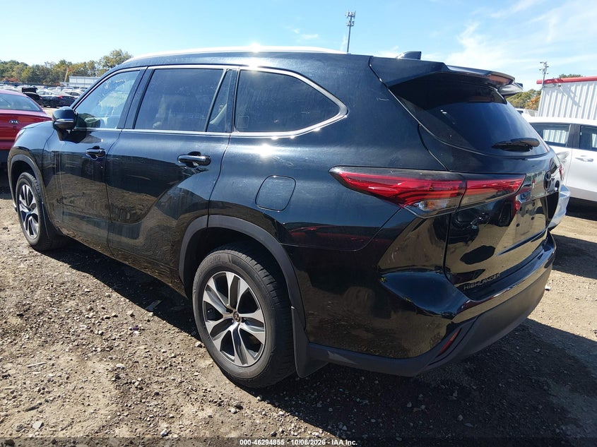 Vin: 5tdhzrbh2ns162751, lot: 46795018, toyota highlander xle 20223