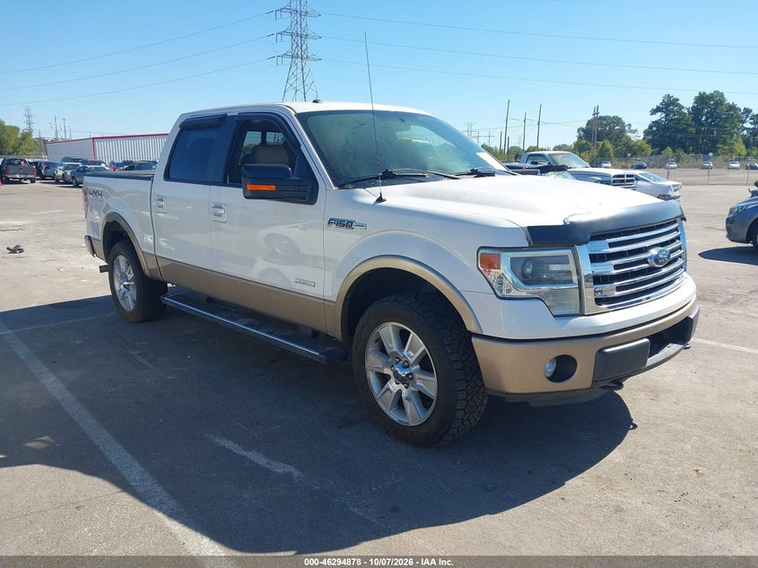 Vin: 1ftfw1et9dfb27057, lot: 46795042, ford f-150 lariat 20131