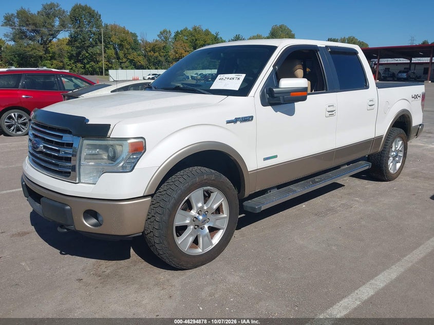Vin: 1ftfw1et9dfb27057, lot: 46795042, ford f-150 lariat 20132