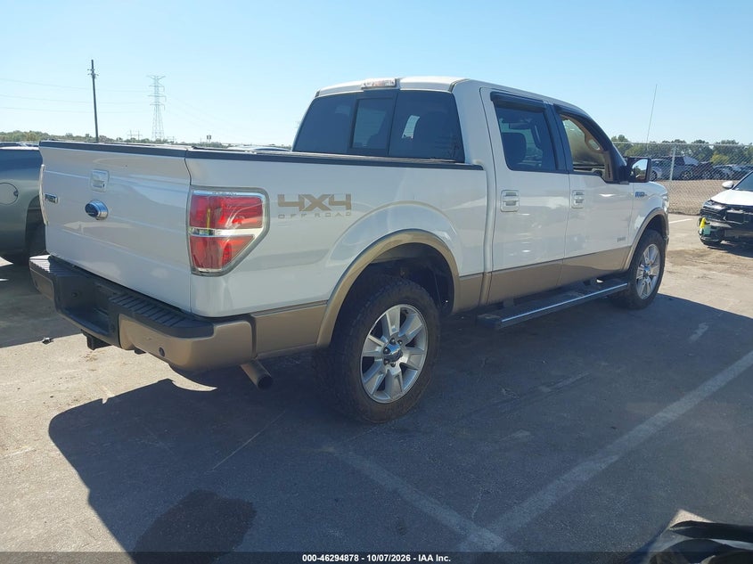 Vin: 1ftfw1et9dfb27057, lot: 46795042, ford f-150 lariat 20134