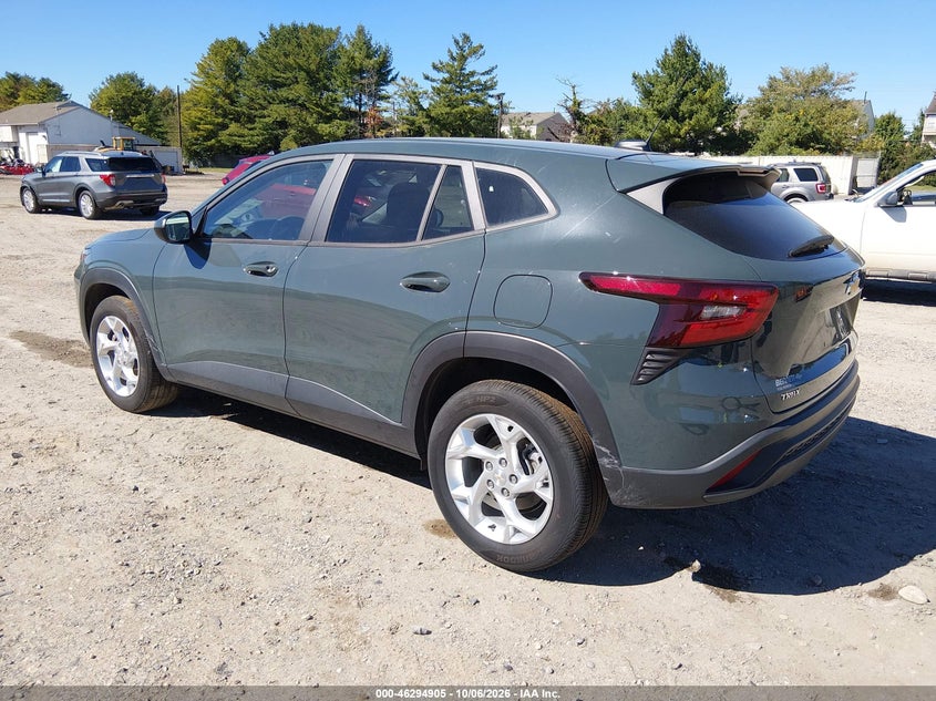 Vin: kl77lfep1sc263112, lot: 46795068, chevrolet trax fwd ls 20253