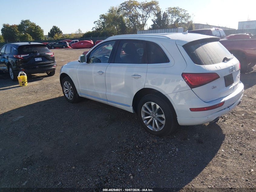 Vin: wa1l2afp2ga120687, lot: 46795084, audi q5 2.0t premium 20163