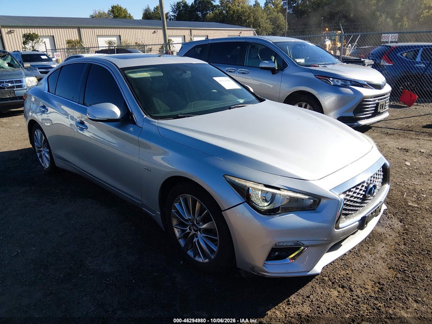 Vin: jn1ev7arxjm431939, lot: 46795143, infiniti q50 3.0t luxe 2018 img_1