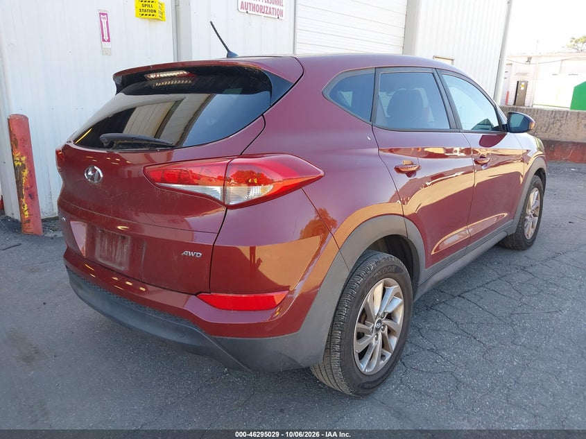 Vin: km8j2ca40ju765488, lot: 46795192, hyundai tucson se 20184