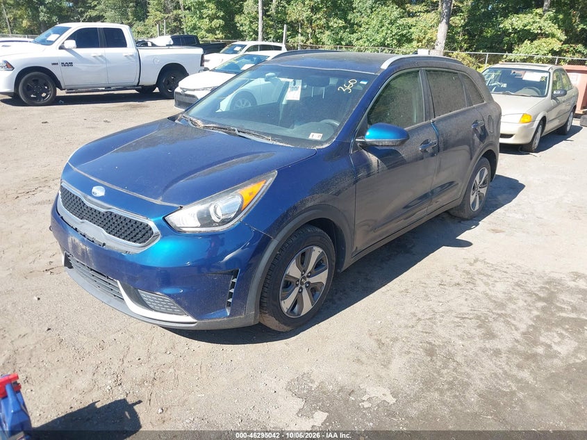 Vin: kndcb3lc6j5128505, lot: 46795205, kia niro lx 20182