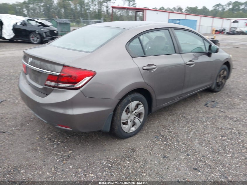 Vin: 19xfb2f56fe102194, lot: 46795234, honda civic lx 20154