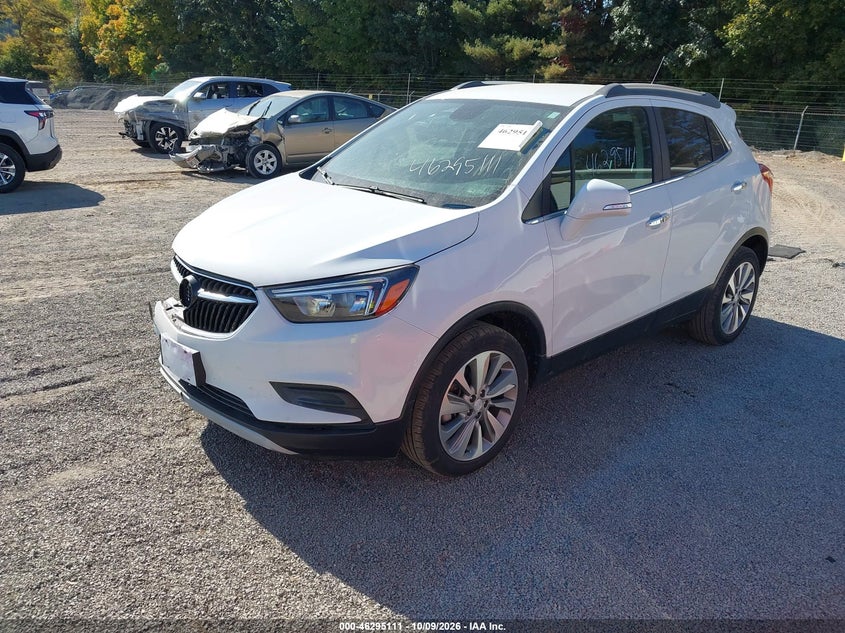 Vin: kl4cjasbxkb953623, lot: 46795274, buick encore fwd preferred 20192