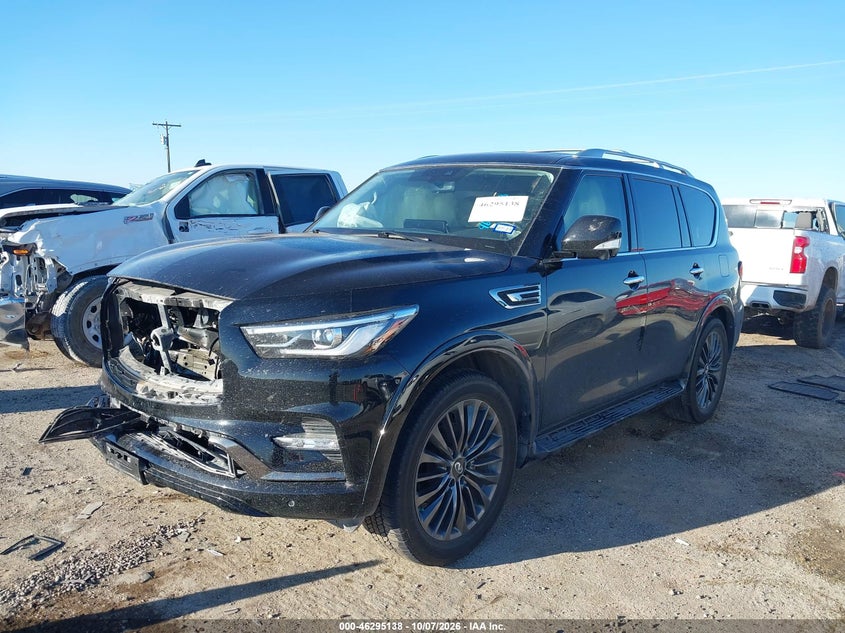 Vin: jn8az2ae9p9303904, lot: 46795301, infiniti qx80 premium select awd 20232