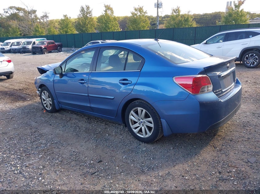 Vin: jf1gjab61gh014607, lot: 46795332, subaru impreza 2.0i premium 20163
