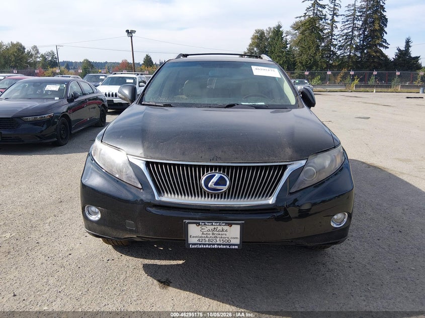 LEXUS RX 450H 2011 VIN JTJBC1BA7B2416692