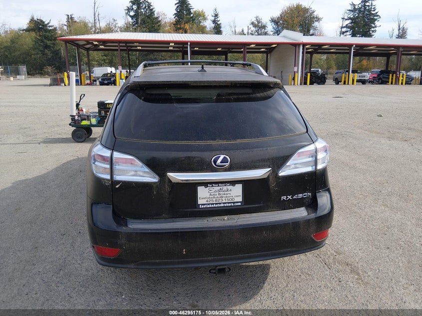 LEXUS RX 450H 2011 VIN JTJBC1BA7B2416692