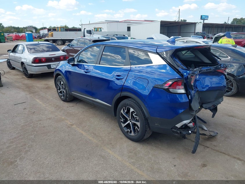 Vin: 5xyk33df9sg296911, lot: 46795411, kia sportage ex 20253